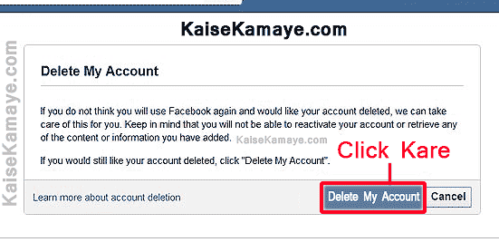 Permanently Delete Facebook Account in Hindi , Facebook Account Delete or Deactivate Kaise Kare Permanently in Hindi , How to Delete FB Account Permanently in Hindi ,