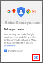Delete Searches , Delete Google Activity in Hindi