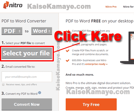 PDF File Ko Word Document Me Kaise Convert Kare PDF to Word in Hindi , Convert PDF to Word Document in Hindi