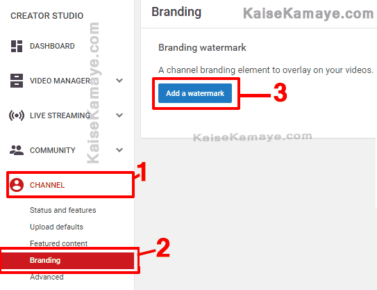 YouTube Video Me Subscribe Button Kaise Add Kare , How to aad Subscribe button to YouTube Videos , YouTube Creater Studio Branding Watermark Logo