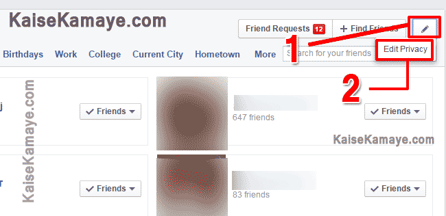 Facebook Friend List Kaise Hide Kare Hide Friend List in Hindi , Hide Friend List on Facebook , How to Hide Facebook Friend List in Hindi