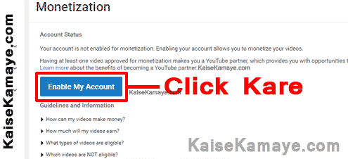 YouTube Video Monetize Kaise Kare or Adsense se Kaise Jode in Hindi , Monetize YouTube video with AdSense in Hindi , link YouTube with Adsense in Hindi