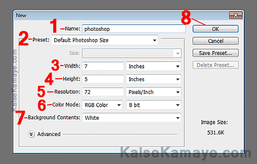 Photoshop Sikhe Photoshop Me New Document Kaise Banaye , Photoshop Tutorial in Hindi