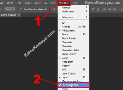 Photoshop Tutorial Navigator Panel in Hindi , Navigator panel in Hindi, Photoshop Sikhe