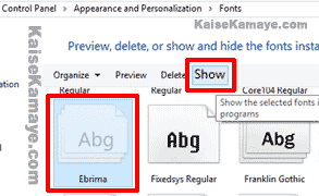 Computer Me Font Download Or Install Kaise Kare in Hindi , Computer Me Font Install Kaise Kare In Hindi, Unhide Fonts