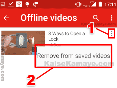 YouTube Video Ko Offline Mode Ke Liye Save Kaise Kare, YouTubeOffline Video Delete Kaise Kare