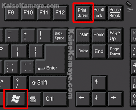 Computer or Laptop Me Screenshot Kaise Lete Hai, Windows + Print Screen , Screenshot Lene Ke Tarike , Computer me Screenshot Kaise Lete Hai