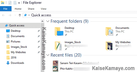 Windows 10 Me File Explorer Se Quick Access Disable Kaise Kare , Quick Access Se Frequently Used Folder Kaise Hataye, How to remove Quick access from File Explorer in Windows 10