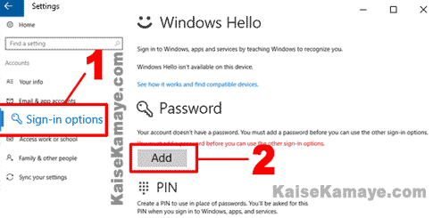 Windows 10 Me Password Lock Kaise Lagaye in Hindi, Computer Me password Kaise Lagaye, Windows Me Password Kaise Lagate Hai