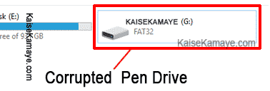 Kharab Memory card ya Pen drive Ko Kaise Thik Kare, Corrupted Pen Drive Kaise Thik Kare, Corrupted Memory Card Ya Pen Drive Ko Kaise Repair Kare