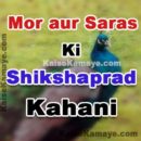 Mor aur Saras Ki Kahani Moral Story in Hindi, Peacock And Crane Moral Story In Hindi, Shikshaprad Kahani Hindi Story